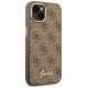Guess GUHCP14MHG4SHW iPhone 14 Plus 6.7 "brown / brown hard case 4G Vintage Gold Logo