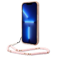 Guess GUHCP14XHGCOHP iPhone 14 Pro Max 6.7" pink/pink hardcase Translucent Pearl Strap