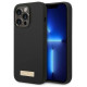Guess GUHMP14LSBPLK iPhone 14 Pro 6.1" black/black hard case Silicone Logo Plate MagSafe