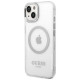 Guess GUHMP14MHTRMS iPhone 14 Plus 6.7" silver/silver hard case Metal Outline Magsafe