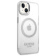 Guess GUHMP14MHTRMS iPhone 14 Plus 6.7" silver/silver hard case Metal Outline Magsafe
