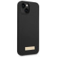Guess GUHMP14MSBPLK iPhone 14 Plus 6.7" black/black hard case Silicone Logo Plate MagSafe