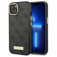 Guess GUHMP14MU4GPRK iPhone 14 Plus 6.7 "black / black hard case 4G Logo Plate MagSafe