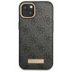 Guess GUHMP14MU4GPRK iPhone 14 Plus 6.7 "black / black hard case 4G Logo Plate MagSafe