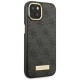 Guess GUHMP14MU4GPRK iPhone 14 Plus 6.7 "black / black hard case 4G Logo Plate MagSafe