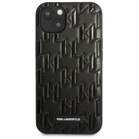 Karl Lagerfeld KLHCP13SMNMP1K iPhone 13 mini 5,4 "hardcase black / black Monogram Plaque