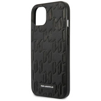 Karl Lagerfeld KLHCP13SMNMP1K iPhone 13 mini 5,4 "hardcase black / black Monogram Plaque
