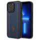 U.s. Polo Assn. US Polo USHCP14LPFAV iPhone 14 Pro 6.1" navy/navy blue Leather Stitch