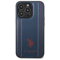 U.s. Polo Assn. US Polo USHCP14LPFAV iPhone 14 Pro 6.1" navy/navy blue Leather Stitch