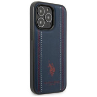 U.s. Polo Assn. US Polo USHCP14LPFAV iPhone 14 Pro 6.1" navy/navy blue Leather Stitch