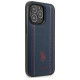 U.s. Polo Assn. US Polo USHCP14LPFAV iPhone 14 Pro 6.1" navy/navy blue Leather Stitch