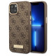 Guess GUHMP14MU4GPRW iPhone 14 Plus 6.7 "brown / brown hard case 4G Logo Plate MagSafe