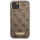 Guess GUHMP14MU4GPRW iPhone 14 Plus 6.7 "brown / brown hard case 4G Logo Plate MagSafe