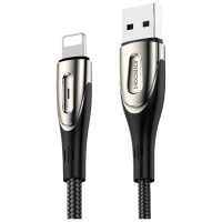 Joyroom Sharp Series S-M411 USB-A / Lightning 3A Cable 1.2m with Charging Indicator - Black
