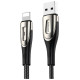 Joyroom Sharp Series S-M411 USB-A / Lightning 3A Cable 1.2m with Charging Indicator - Black