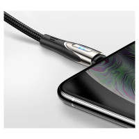 Joyroom Sharp Series S-M411 USB-A / Lightning 3A Cable 1.2m with Charging Indicator - Black