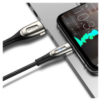 Joyroom Sharp Series S-M411 USB-A / Lightning 3A Cable 1.2m with Charging Indicator - Black