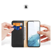 Dux Ducis Hivo case Samsung Galaxy S23+ flip case wallet stand RFID blocker black