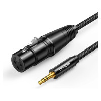 Ugreen audio cable 3.5mm mini jack (male) - XLR (female) 1m black (AV182)