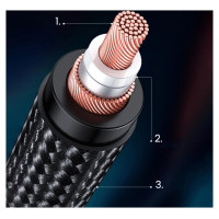 Ugreen audio cable 3.5mm mini jack (male) - XLR (female) 1m black (AV182)