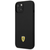 Ferrari FEHMSIP14MBK iPhone 14 Plus 6.7" black/black hardcase Silicone Metal Logo Magsafe