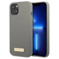 Guess GUHMP13SSPLG iPhone 13 mini 5.4" grey/grey hard case Silicone Logo Plate MagSafe