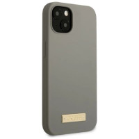Guess GUHMP13SSPLG iPhone 13 mini 5.4" grey/grey hard case Silicone Logo Plate MagSafe