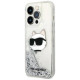 Karl Lagerfeld KLHCP14LLNHCCS iPhone 14 Pro 6.1" silver/silver hardcase Glitter Choupette Head
