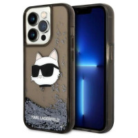 Karl Lagerfeld KLHCP14XLNCHCK iPhone 14 Pro Max 6.7" black/black hardcase Glitter Choupette Head