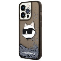 Karl Lagerfeld KLHCP14XLNCHCK iPhone 14 Pro Max 6.7" black/black hardcase Glitter Choupette Head