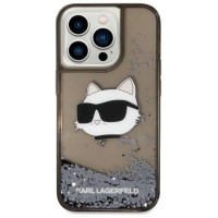 Karl Lagerfeld KLHCP14XLNCHCK iPhone 14 Pro Max 6.7" black/black hardcase Glitter Choupette Head