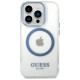 Guess GUHMP14XHTRMB iPhone 14 Pro Max 6.7" blue/blue hard case Metal Outline Magsafe