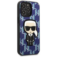 Karl Lagerfeld KLHCP13XPMNIKBL iPhone 13 Pro Max 6.7" hardcase blue/blue Monogram Ikonik Patch