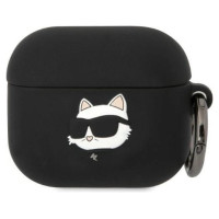 Karl Lagerfeld KLA3RUNCHK AirPods 3 cover black/black Silicone Choupette Head 3D