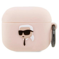 Karl Lagerfeld KLA3RUNIKP AirPods 3 cover pink/pink Silicone Karl Head 3D