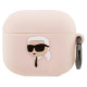 Karl Lagerfeld KLA3RUNIKP AirPods 3 cover pink/pink Silicone Karl Head 3D