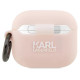 Karl Lagerfeld KLA3RUNIKP AirPods 3 cover pink/pink Silicone Karl Head 3D