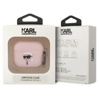 Karl Lagerfeld KLA3RUNIKP AirPods 3 cover pink/pink Silicone Karl Head 3D