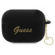 Guess GUAP2LSCHSK AirPods Pro 2 cover black/black Silicone Charm Heart Collection