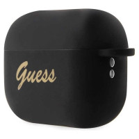 Guess GUAP2LSCHSK AirPods Pro 2 cover black/black Silicone Charm Heart Collection