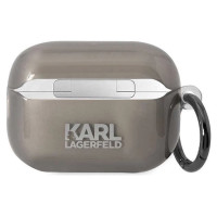 Karl Lagerfeld KKLAP2HNIKTCK Airpods Pro 2 cover black/black Ikonik Karl Lagerfeld