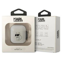 Karl Lagerfeld KLA2HNCHTCT Airpods 1/2 cover transparent Ikonik Choupette