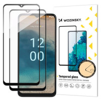 Wozinsky Full Glue Tempered Glass 2x Tempered Glass For Nokia G22 9H Full Screen Full Cover With Black Frame
