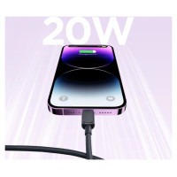 Joyroom Multi-Color Series A14 USB-C/ Lightning Cable 20W 1.2 m - Black