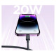 Joyroom Multi-Color Series A14 USB-C/ Lightning Cable 20W 1.2 m - Black