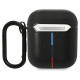 BMW BMA222PVTK AirPods 1/2 cover black/black Leather Curved Line