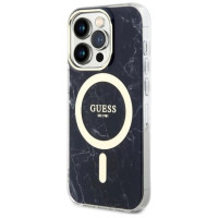 Guess GUHMP14XPCUMAK iPhone 14 Pro Max 6.7" black/black hardcase Marble MagSafe