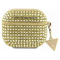 Guess GUA3HDGTPD AirPods 3 cover gold/gold Rhinestone Triangle Charm