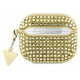 Guess GUA3HDGTPD AirPods 3 cover gold/gold Rhinestone Triangle Charm