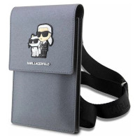 Karl Lagerfeld Handbag KLWBSAKCPMG silver/silver Saffiano Karl & Choupette